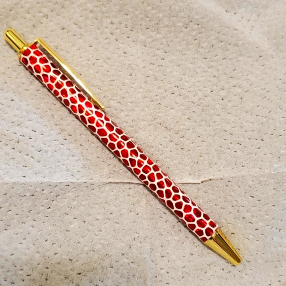 Beautiful design red skin pen.